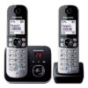 Panasonic KX-TG6822 DECT telephone Caller ID Black, Silver