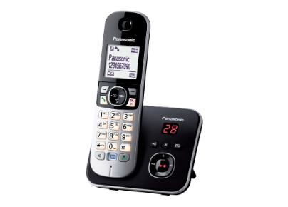 18363964-2943 Panasonic KX-TG6821EB telephone DECT telephone Caller ID Black, Silver
