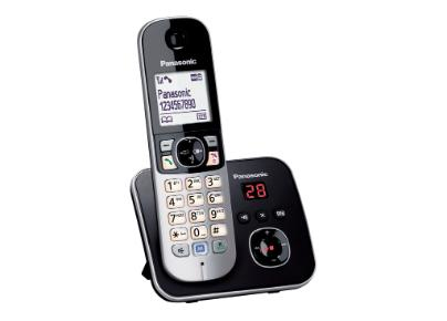 18363964_2680 Panasonic KX-TG6821EB telephone DECT telephone Caller ID Black, Silver