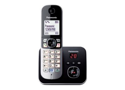 18363964_8167 Panasonic KX-TG6821EB telephone DECT telephone Caller ID Black, Silver