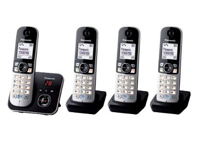 18363967-8786 Panasonic KX-TG6824EB telephone DECT telephone Caller ID Black