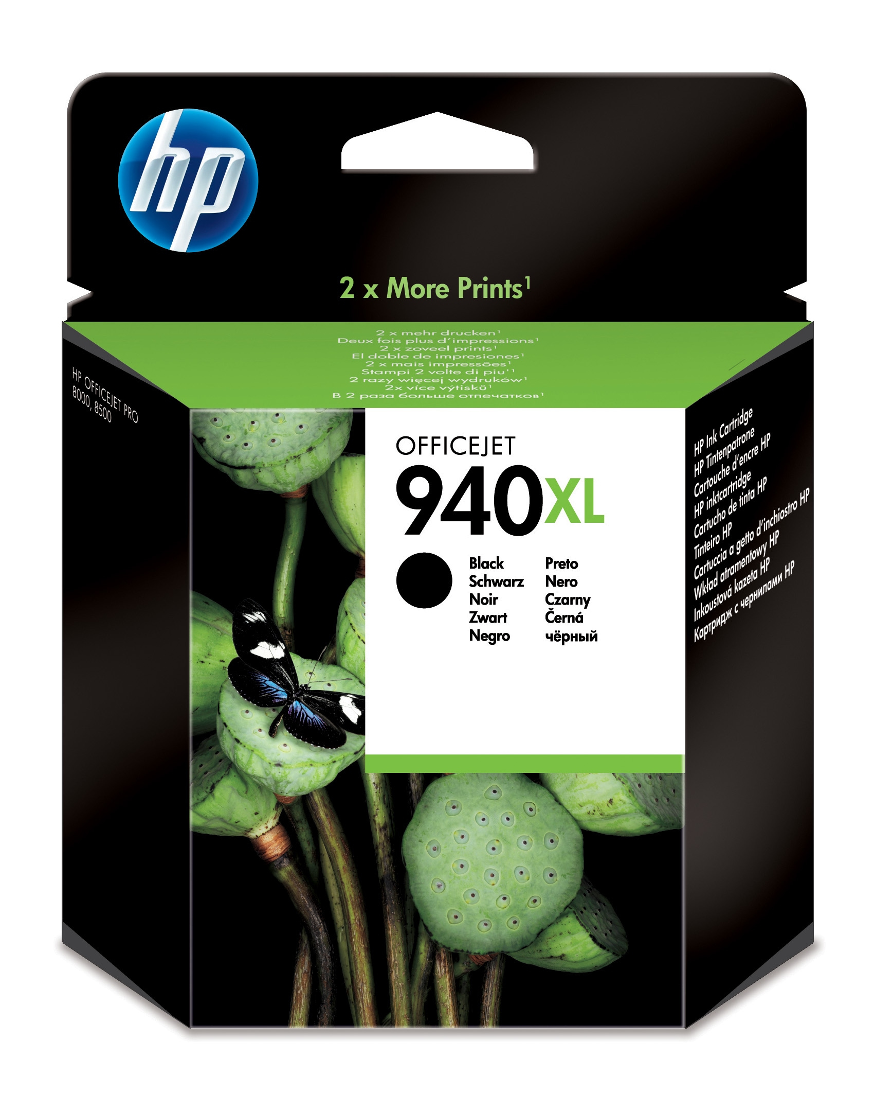 HP C4906AE/940XL Ink cartridge black high-capacity, 2.200 pages ISO/IEC 24711 59.5ml for HP OfficeJet Pro 8000