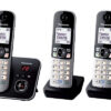 18485477-6452 Panasonic KX-TG6823 DECT telephone Caller ID Black, Silver