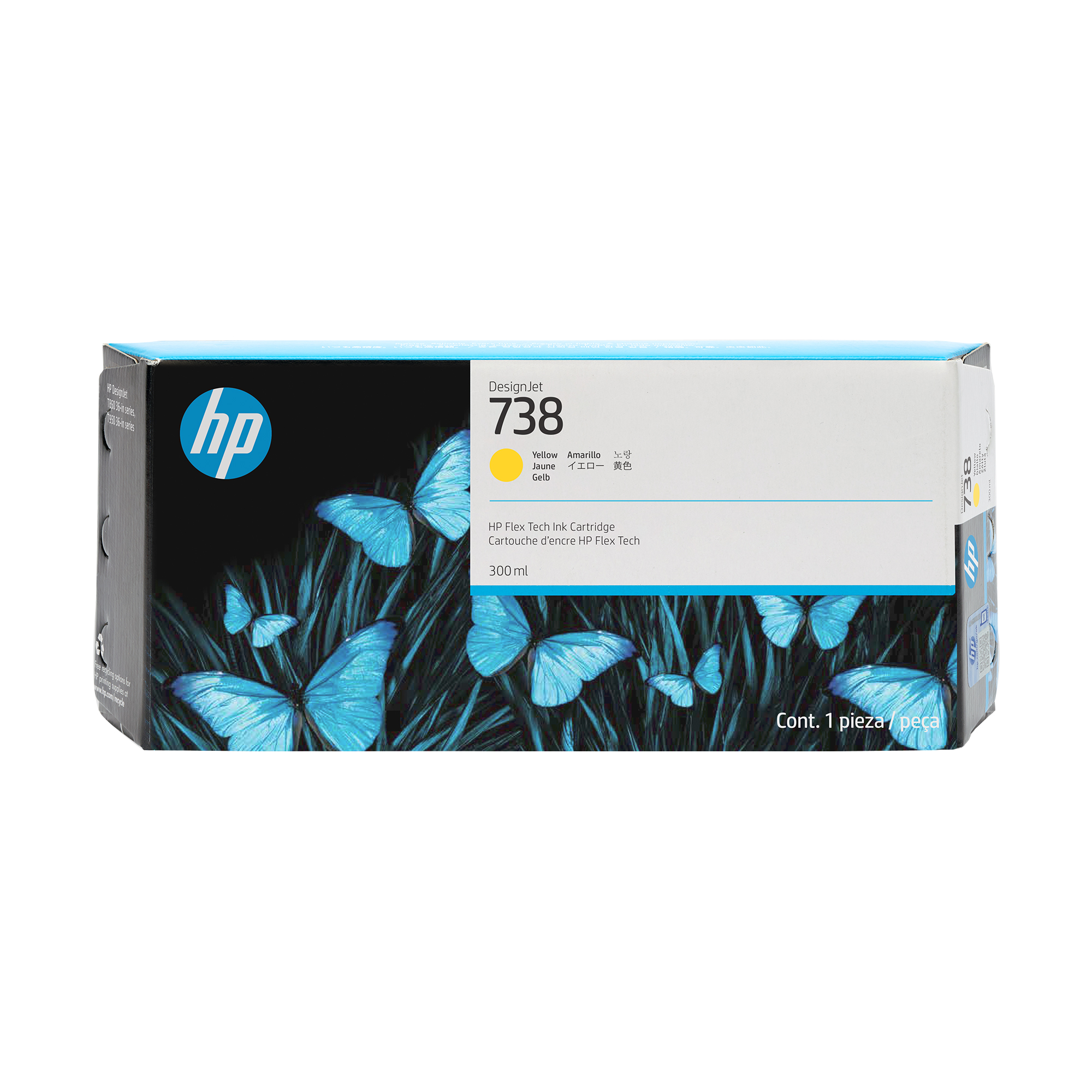 HP 676M8A/738 Ink cartridge yellow 300ml for HP DesignJet T 850