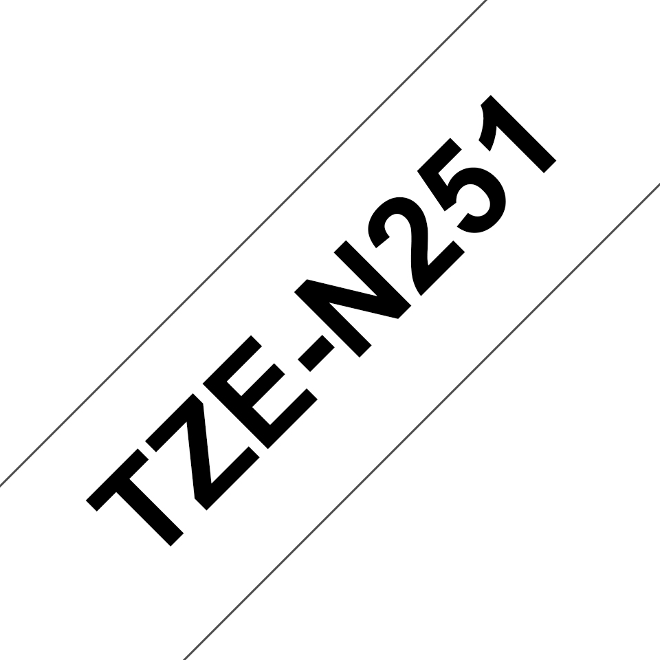 1881d84309e3babbfd8ac43a1d51c41f09e9ddb6 Brother TZE-N251 DirectLabel black on white 24mm x 8m for Brother P-Touch TZ 3.5-24mm/HSE/36mm/6-24mm/6-36mm