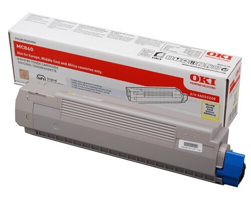 OKI 44059209 Toner yellow, 10.000 pages ISO/IEC 19798 for OKI MC 860