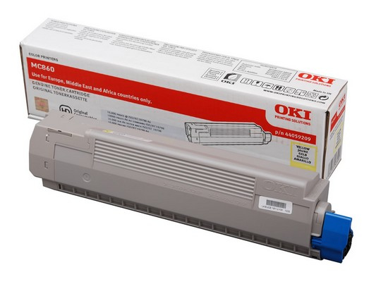 OKI 44059209 Toner yellow, 10.000 pages ISO/IEC 19798 for OKI MC 860