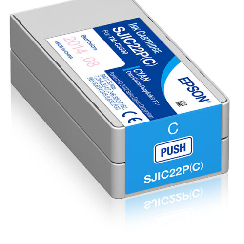 Epson C33S020602/SJI-C-22-P-(C) Ink cartridge cyan 32,5ml for Epson TM-C 3500