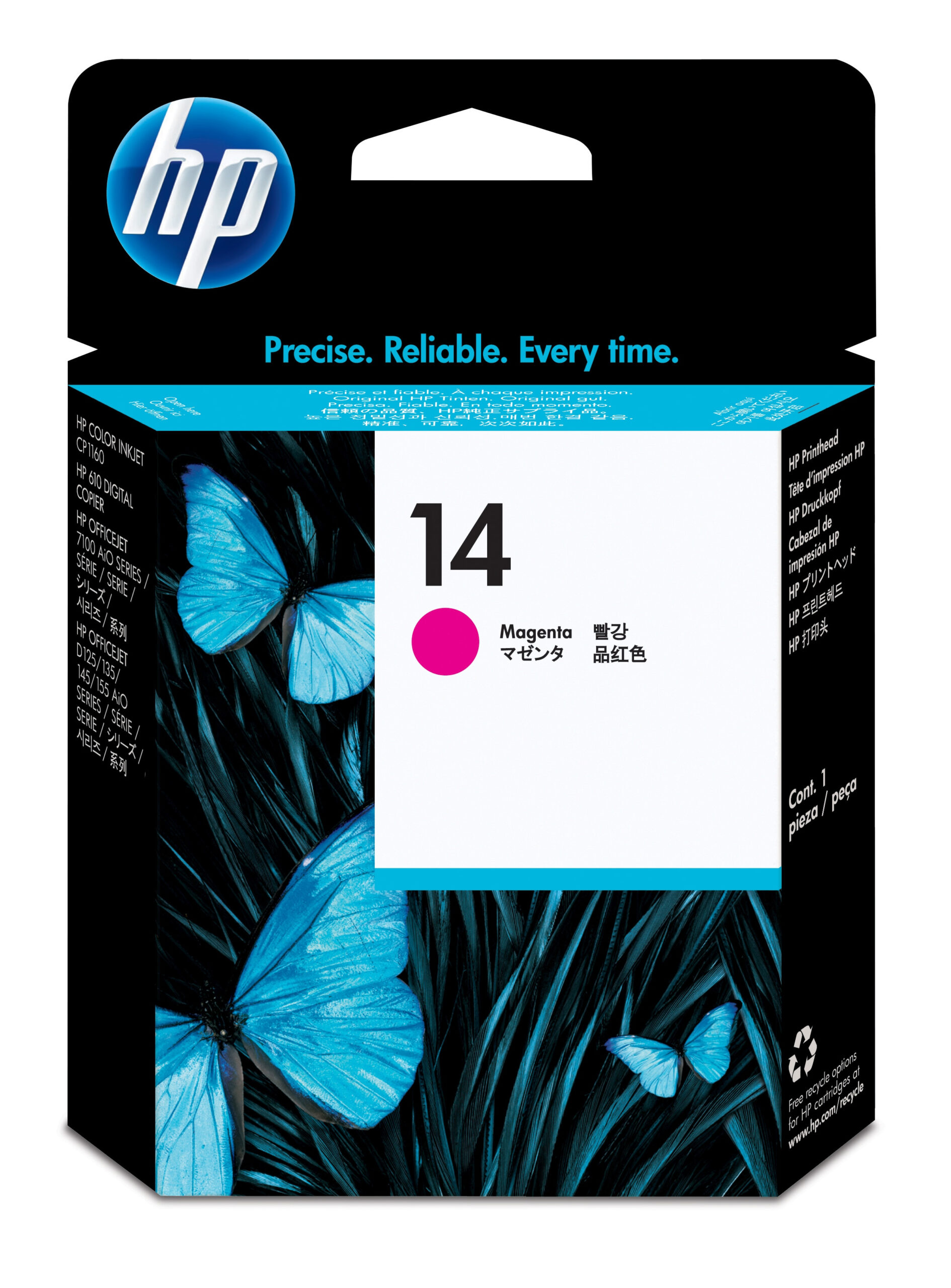 1978_8501022757 HP C4922AE/14 Printhead magenta, 30.000 pages 8ml for HP Color InkJet CP