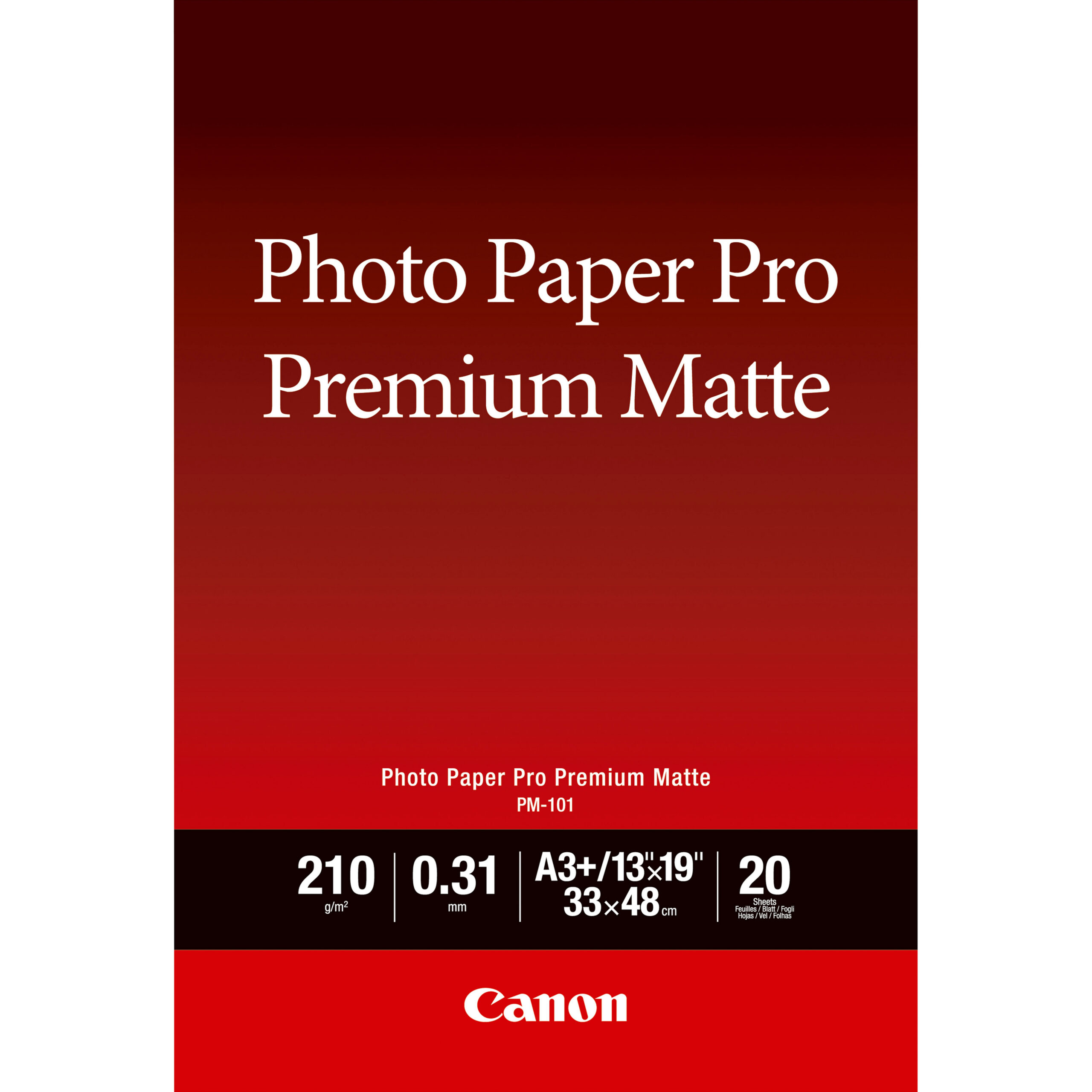 19886415_3179054230 Canon PM-101 Premium Matte Photo Paper A3 Plus - 20 Sheets