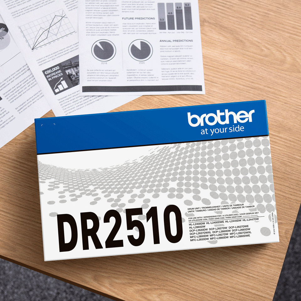 Brother DR-2510 Drum kit, 15.000 pages for Brother HL-L 2400/2865