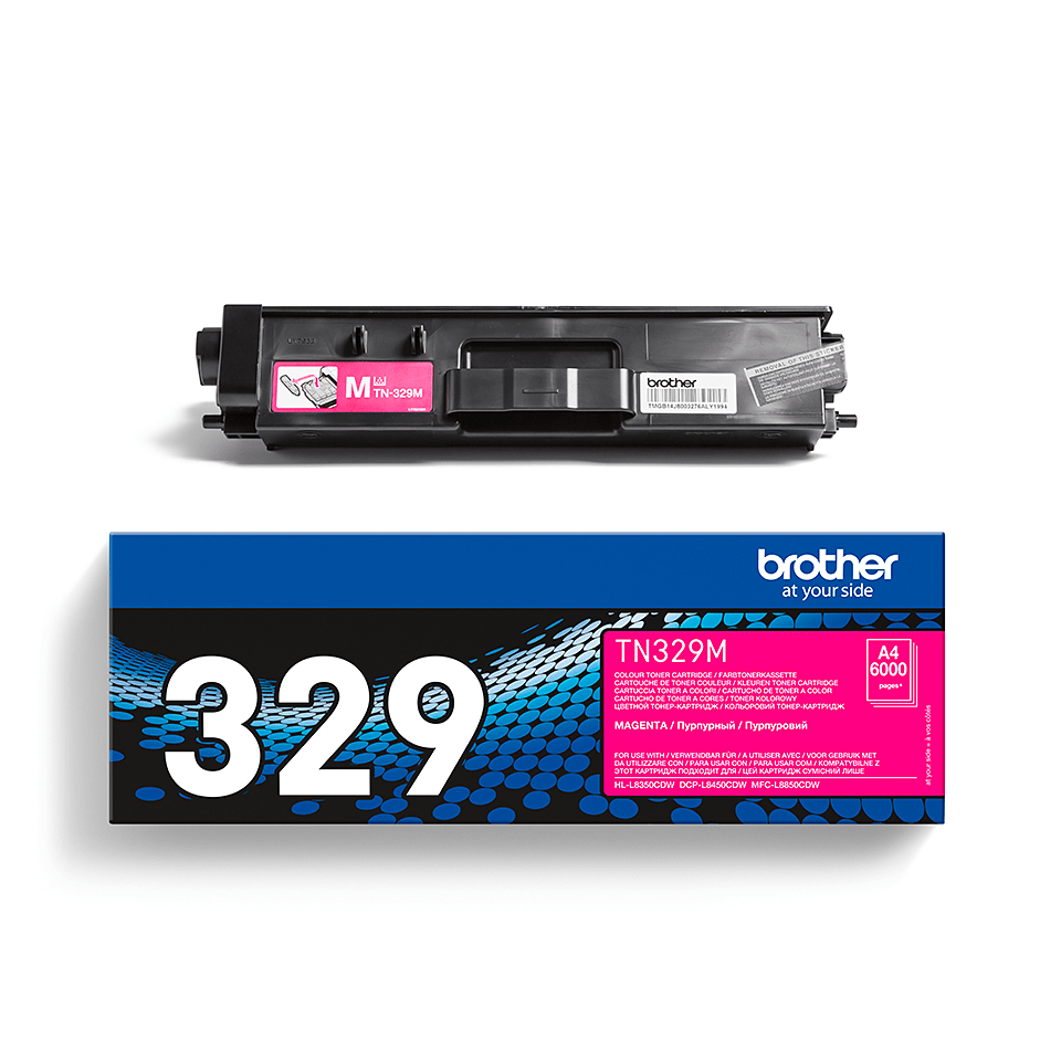 Brother TN-329M Toner-kit magenta extra High-Capacity, 6.000 pages ISO/IEC 19798 for Brother DCP-L 8450