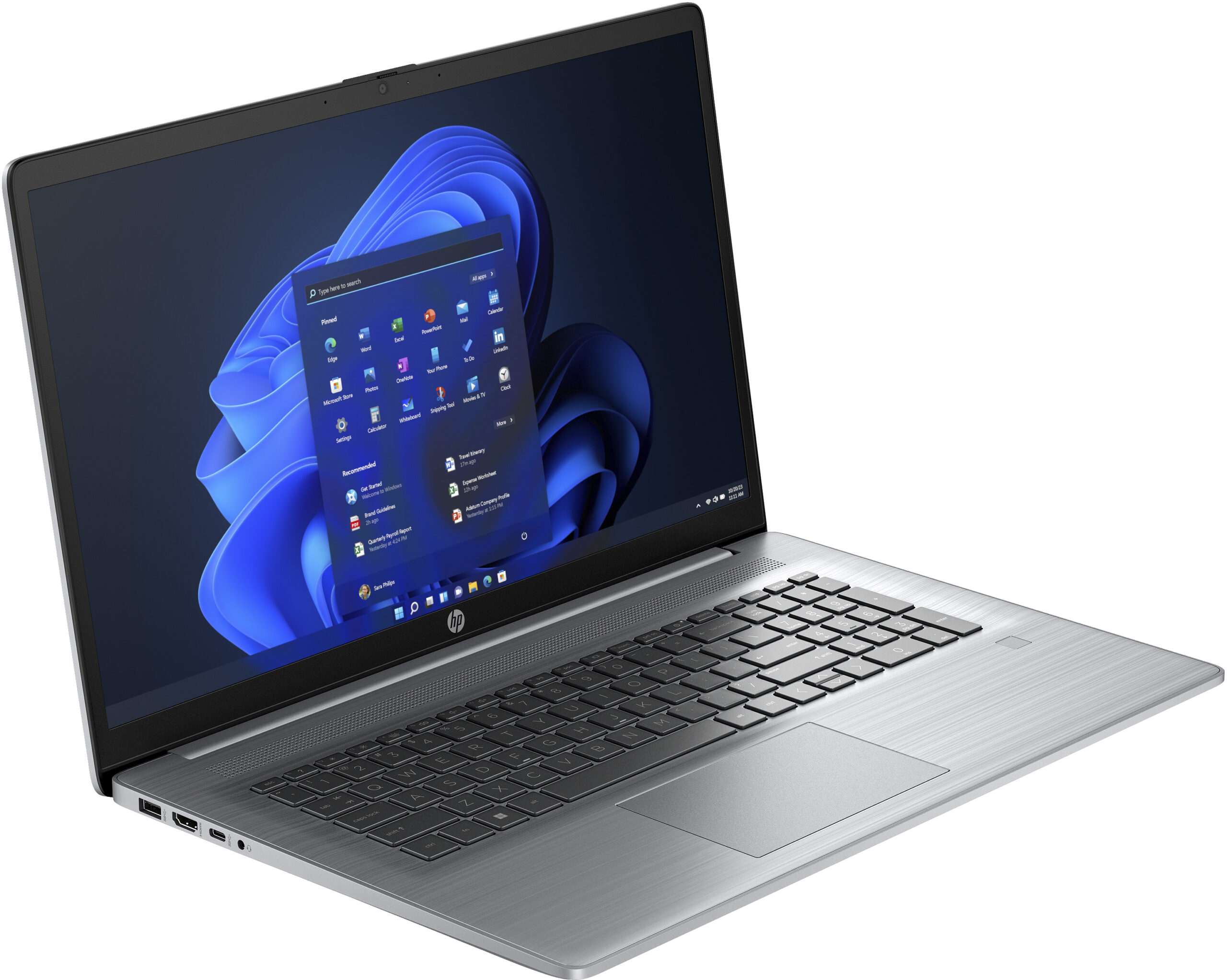 HP 470 G10 Intel® Core™ i5 i5-1335U Laptop 43.9 cm (17.3") Full HD 16 GB DDR4-SDRAM 512 GB SSD Wi-Fi 6 (802.11ax) Windows 11 Pro Grey