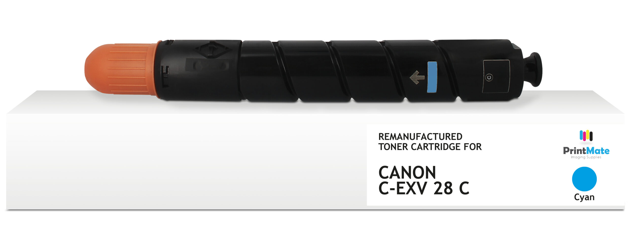 PrintMate CANON C-EXV28 C, remanufactured toner, Cyan 38000p