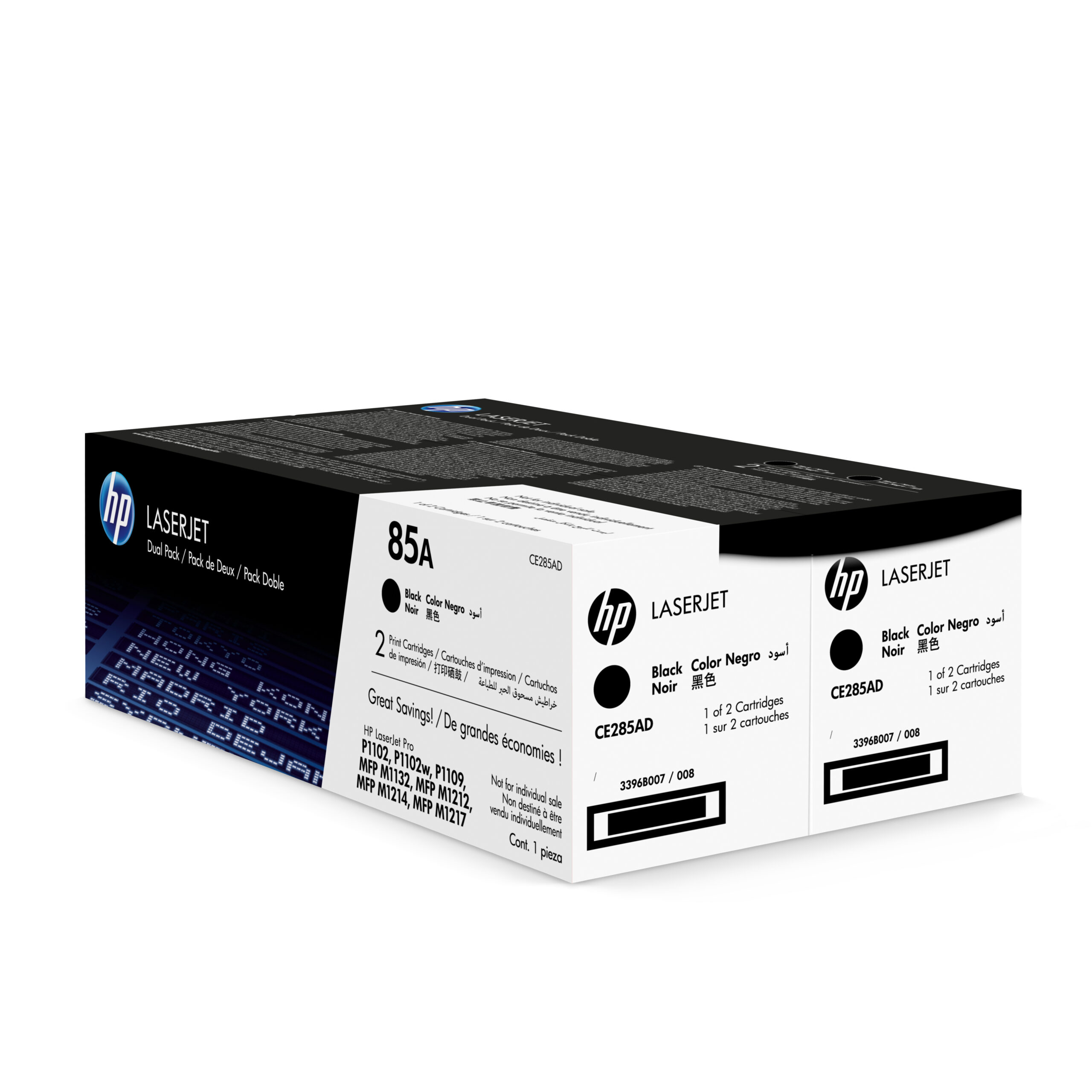 HP CE285AD/85A Toner cartridge black twin pack, 2x1.600 pages/5% Pack=2 for HP Pro P 1100