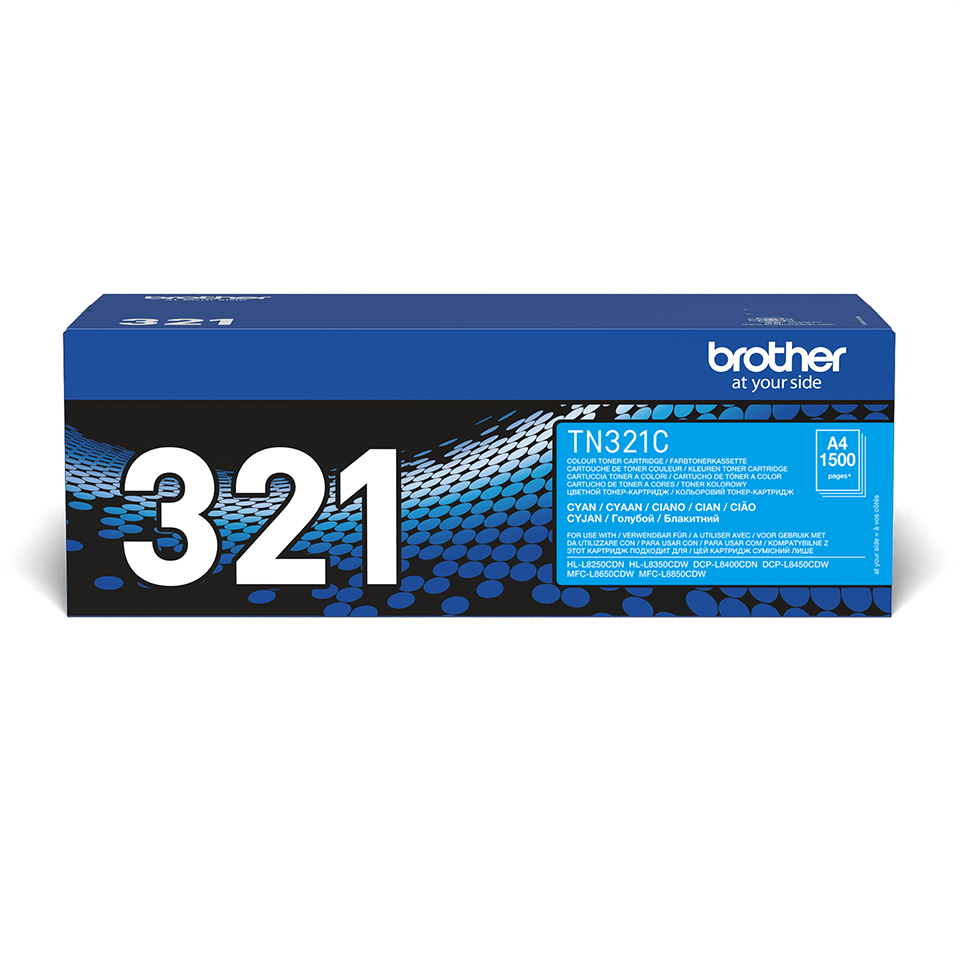 Brother TN-321C Toner-kit cyan, 1.500 pages ISO/IEC 19798 for Brother DCP-L 8400/8450/HL-L 8250