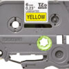 Brother TZE-611 DirectLabel black on yellow Laminat 6mm x 8m for Brother P-Touch TZ 3.5-18mm/6-12mm/6-18mm/6-24mm/6-36mm