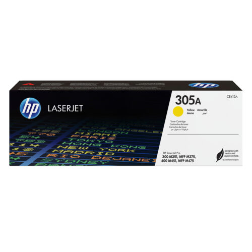 HP CE412A/305A Toner cartridge yellow, 2.600 pages ISO/IEC 19798 for HP LaserJet M 375