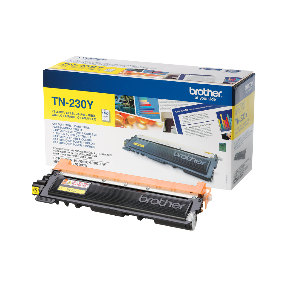 1fce55d7321e52901b145af6623bfc3410851196 Brother TN-230Y Toner-kit yellow, 1.400 pages ISO/IEC 19798 for Brother HL-3040 CN