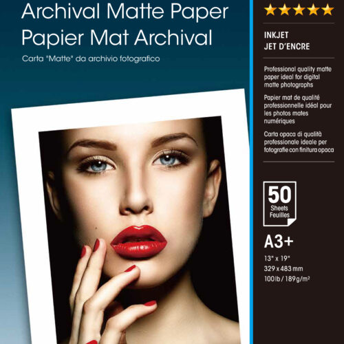 Epson C13S041340 Archival Matte Paper 50 sheet DIN A3+ 192g/m² 50/sheet for InkJet