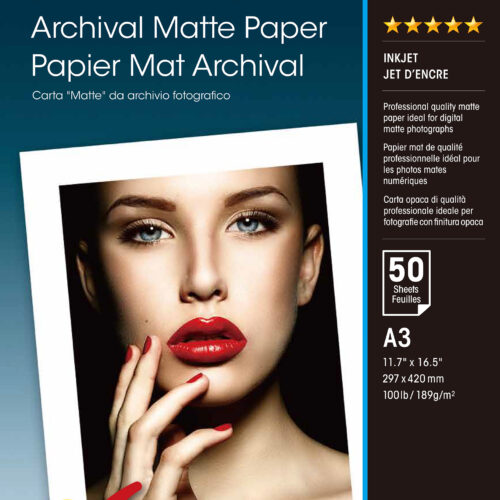 Epson C13S041344 Archival Matte Paper 50 sheet DIN A3 192g/m² for InkJet