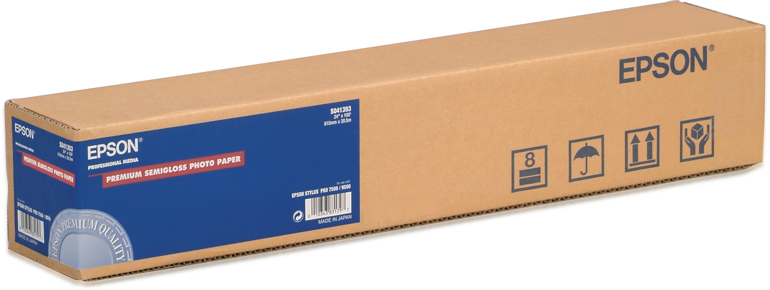 Epson C13S041393 Premium Semigloss Photo Paper 30.5m, 0.18mm 24 inch 162g/m² for InkJet