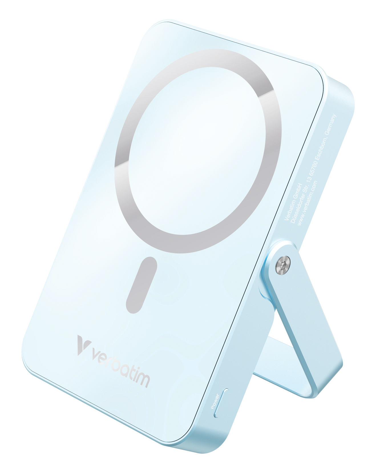 Verbatim Charge ´n´ Go Magnetic Wireless Power Bank with stand - 10000 mAh Blue
