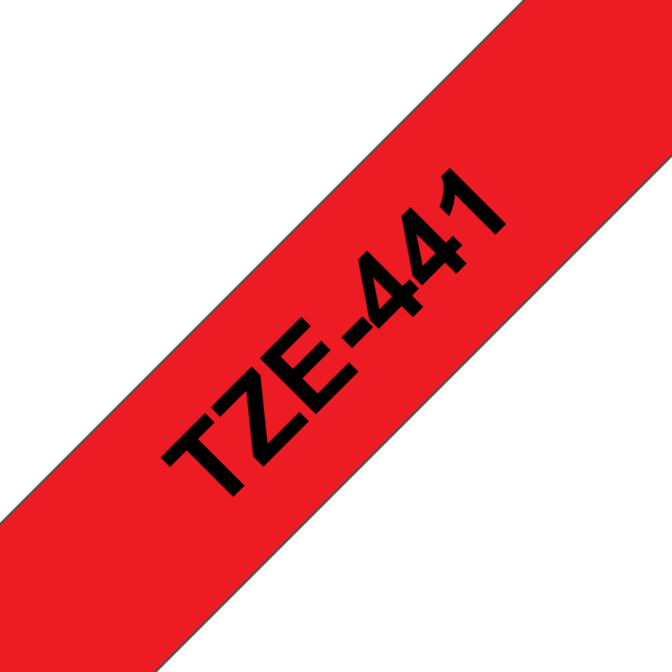 210242a81b49d22f7989042eb6296d486e2d042e Brother TZE-441 DirectLabel black on red Laminat 18mm x 8m for Brother P-Touch TZ 3.5-18mm/36mm/6-18mm/6-24mm/6-36mm