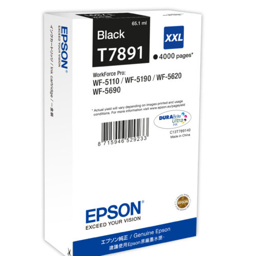 Epson C13T789140/T7891XXL Ink cartridge black extra High-Capacity XXL, 4.000 pages 65.1ml for Epson WF 5110