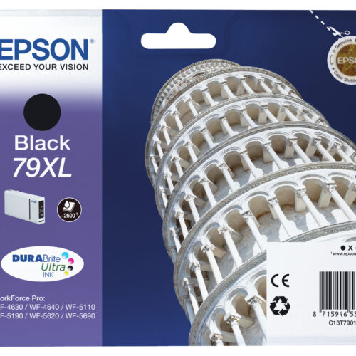 Epson C13T79014010/79XL Ink cartridge black high-capacity, 2.600 pages 41.8ml for Epson WF 4630/5110