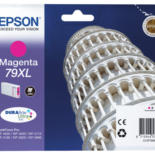 Epson C13T79034010/79XL Ink cartridge magenta high-capacity, 2.000 pages 17.1ml for Epson WF 4630/5110