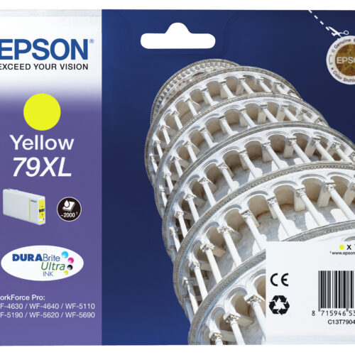 Epson C13T79044010/79XL Ink cartridge yellow high-capacity, 2.000 pages 17.1ml for Epson WF 4630/5110