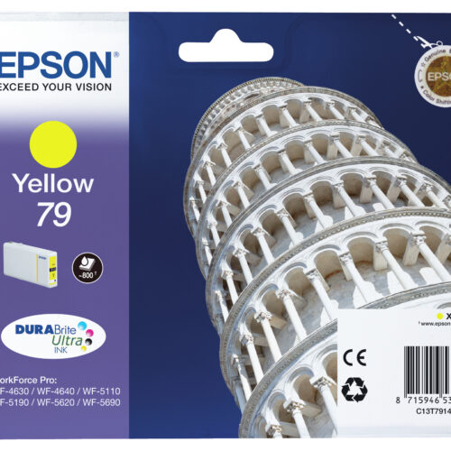 Epson C13T79144010/79 Ink cartridge yellow, 800 pages 6,5ml for Epson WF 4630/5110