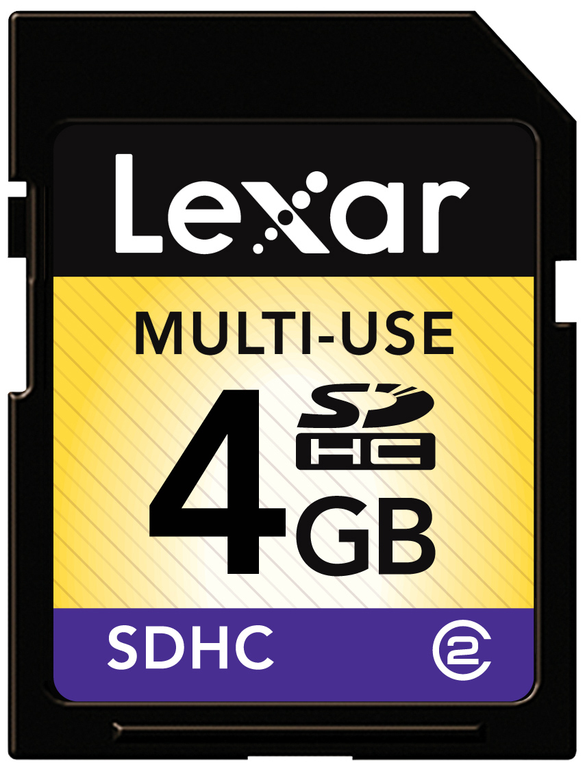 2161825-8017 Lexar 4GB SDHC Card