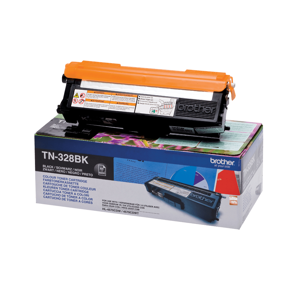Brother TN-328BK Toner black extra High-Capacity, 6.000 pages ISO/IEC 19798 for Brother HL-4570