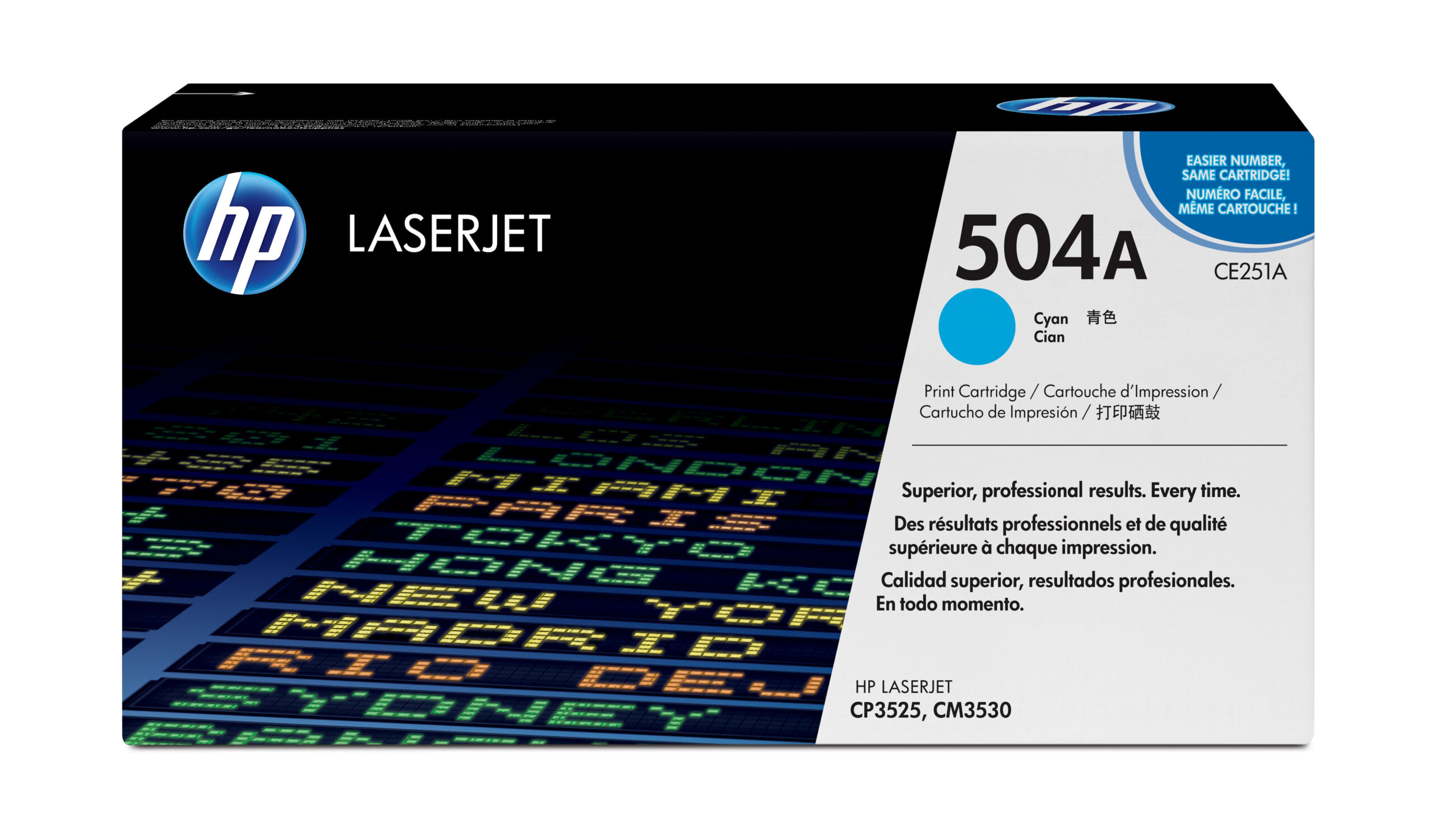 HP CE251A/504A Toner cartridge cyan, 7.000 pages ISO/IEC 19798 for HP CLJ CP 3525