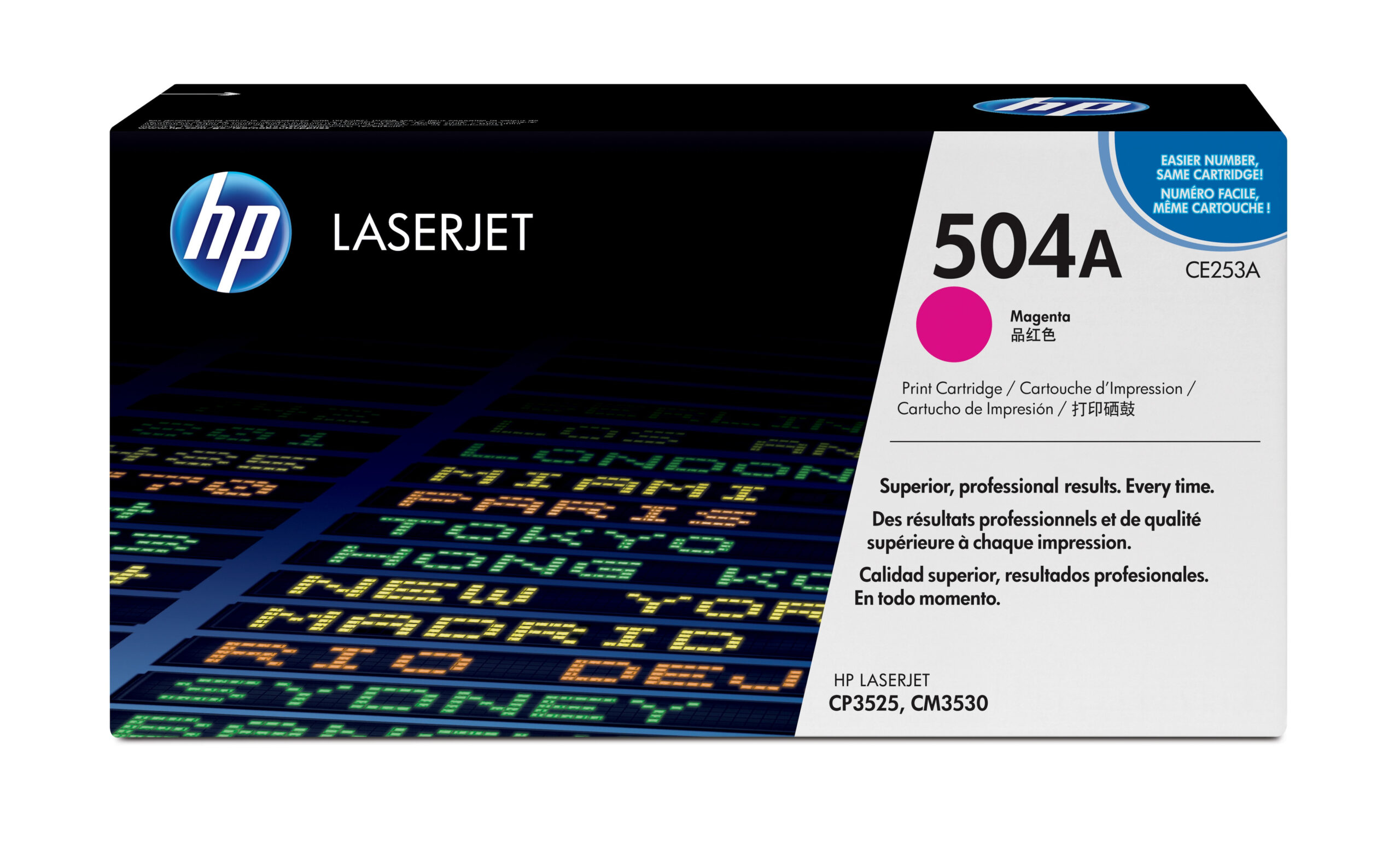 HP CE253A/504A Toner cartridge magenta, 7.000 pages ISO/IEC 19798 for HP CLJ CP 3525