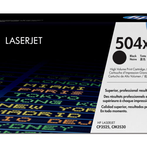 HP CE250X/504X Toner cartridge black high-capacity, 10.500 pages ISO/IEC 19798 for HP CLJ CP 3525