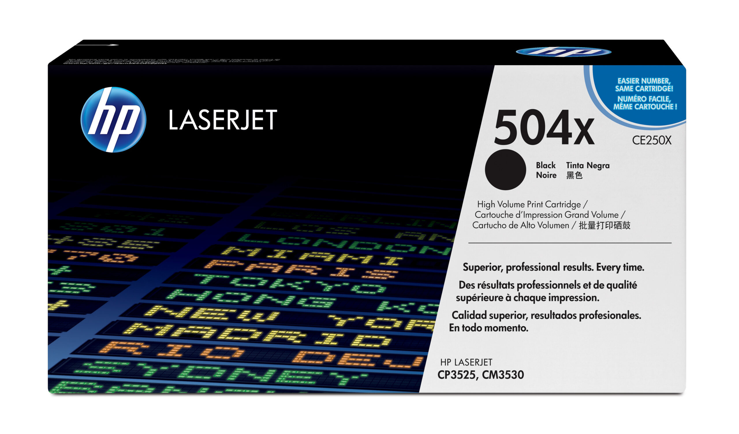 HP CE250X/504X Toner cartridge black high-capacity, 10.500 pages ISO/IEC 19798 for HP CLJ CP 3525