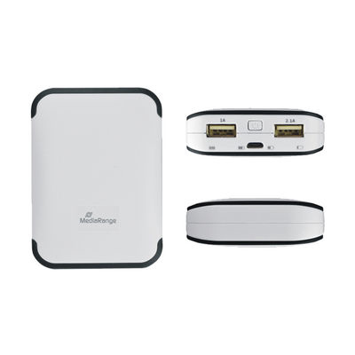 MediaRange MR742 power bank Lithium-Ion (Li-Ion) 6600 mAh Grey, White