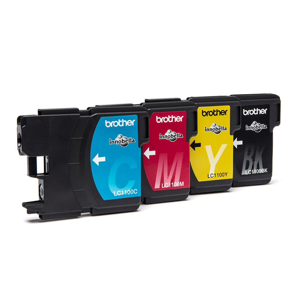 22a13947e20d99cf2e014a49ab640481ce184506 Brother LC-1100VALBP Ink cartridge multi pack Bk,C,M,Y 450pg + 3x325pg, 9.5ml+3x7.5ml Pack=4 for Brother DCP 185 C/MFC 6490 C