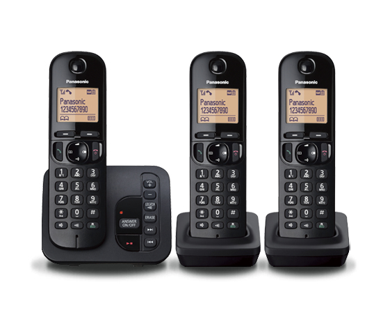 Panasonic KX-TGC223EB telephone DECT telephone Caller ID Black