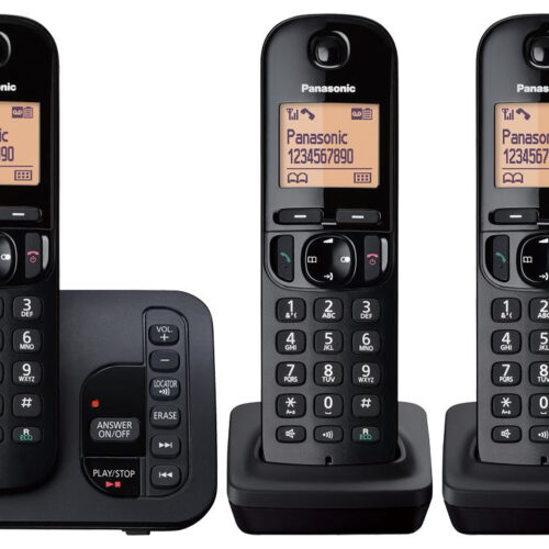 23044961_8302642459 Panasonic KX-TGC223EB telephone DECT telephone Caller ID Black