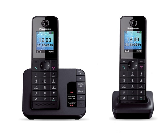 23044965_1264 Panasonic KX-TGH223E DECT telephone Caller ID Black