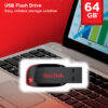 23099946_1504553885 SanDisk Cruzer Blade USB flash drive 64 GB USB Type-A 2.0 Black, Red