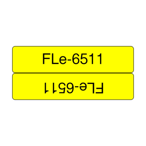 Brother FLE-6511 DirectLabel Label yellow 45mm x 21mm Pack=72