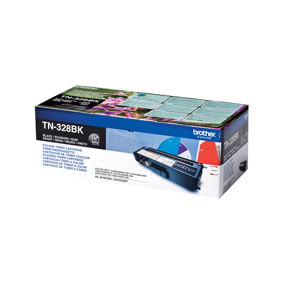 Brother TN-328BK Toner black extra High-Capacity, 6.000 pages ISO/IEC 19798 for Brother HL-4570