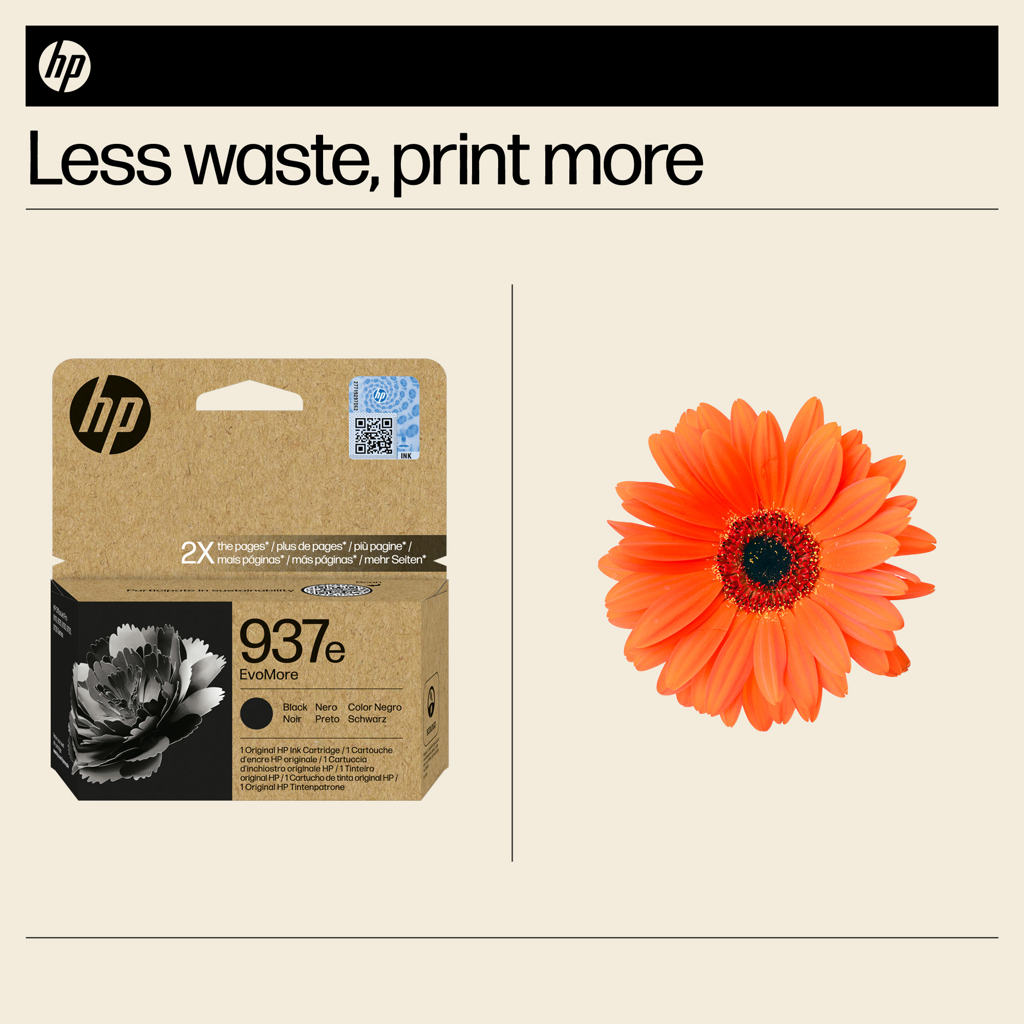 HP 4S6W9NE/937E Printhead cartridge black Evomore, 2.500 pages ISO/IEC 19752 for HP OJ Pro 9100/e