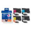Brother LC-521VAL Ink cartridge multi pack Bk,C,M,Y, 4x500 pages ISO/IEC 19752 Pack=4 for Brother DCP-J 1260