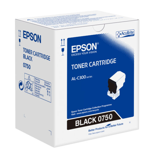 Epson C13S050750/0750 Toner-kit black, 7.300 pages ISO/IEC 19752 for Epson AL-C 300
